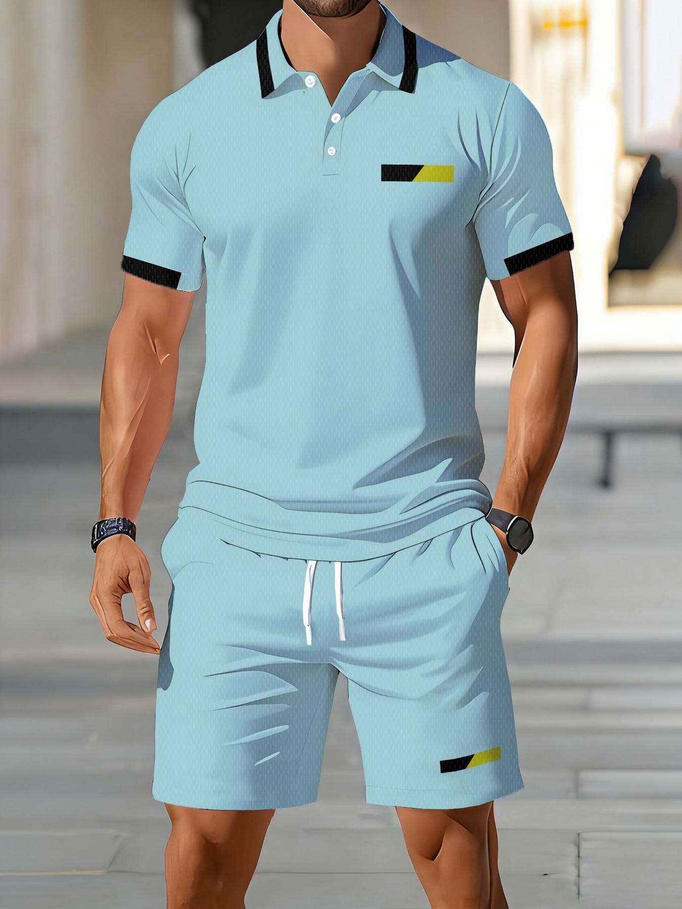 Men'S Fashion Polo - 2026 Summer American Men's Polo Shirt