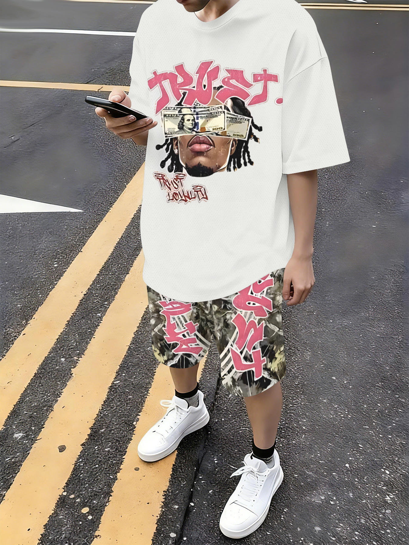 Men'S Fashion Course - 2026 Summer American Men's T-shirt Set