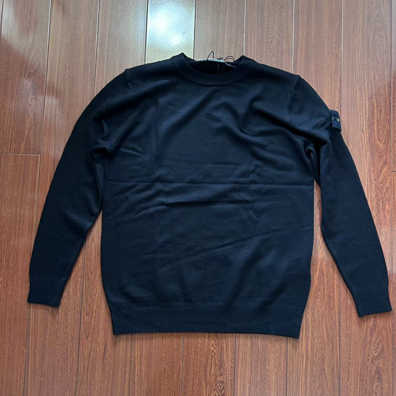 Mens Fashion Jumpers - Compass Button Patch 3 Labels Italy