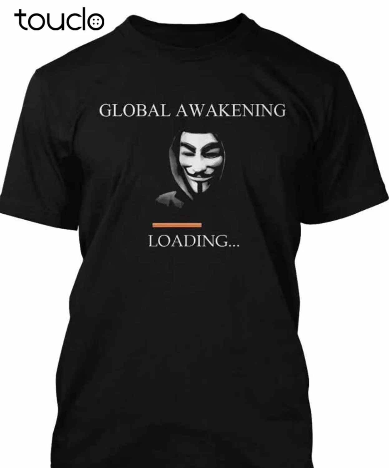 Mens Fashion In The 80S - Anonymous T-Shirt V For Vendetta Mask