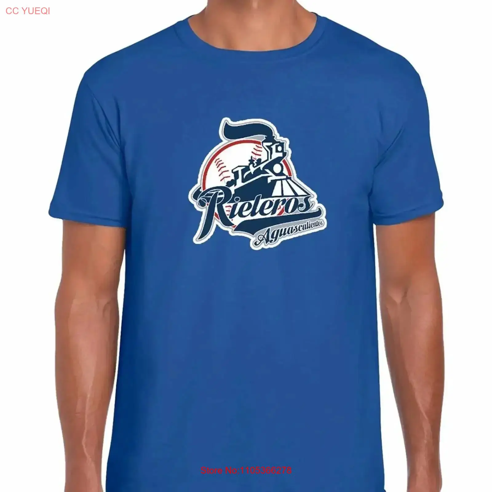 Mens Fashion Aguascalientes - Baseball Rieleros de Aguascalientes T Shirt