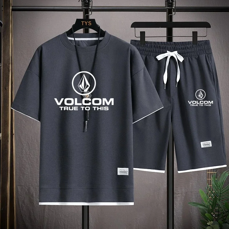 Men'S Fashion Videos - VOLCOM New Men's Waffle Sport T-shirt