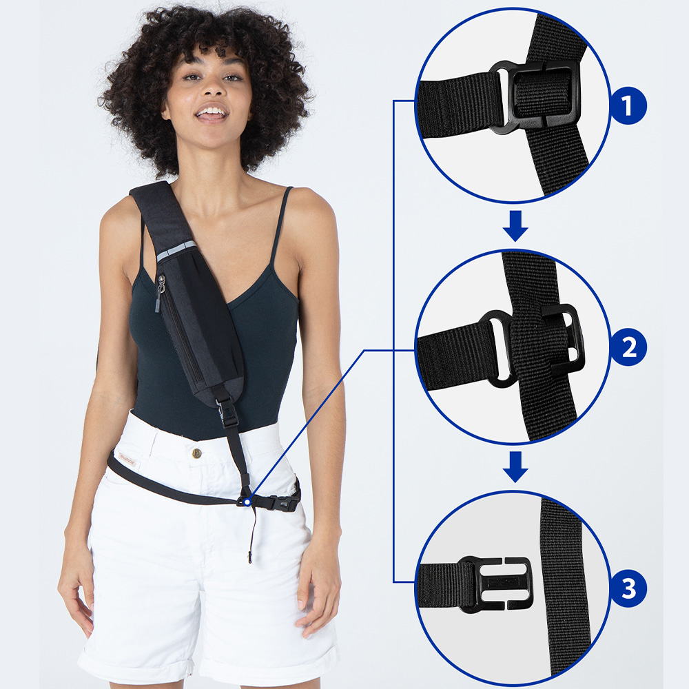 WATERFLY Crossbody Sling Bag C - Fashion Harness Men reseña y precio