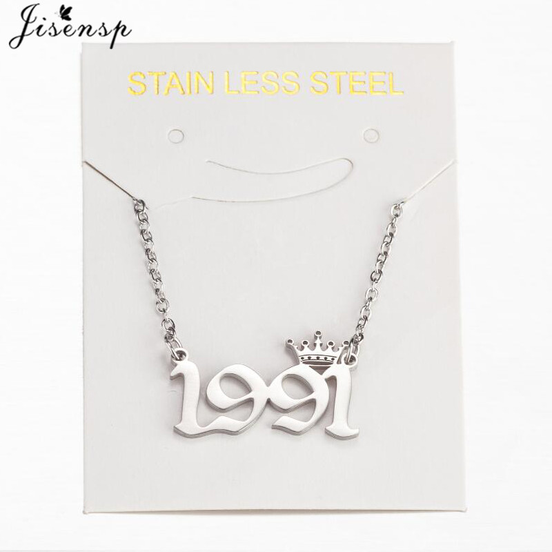 Stainless Steel Crown Year Num - Men'S Fashion Year 2000 reseña y precio