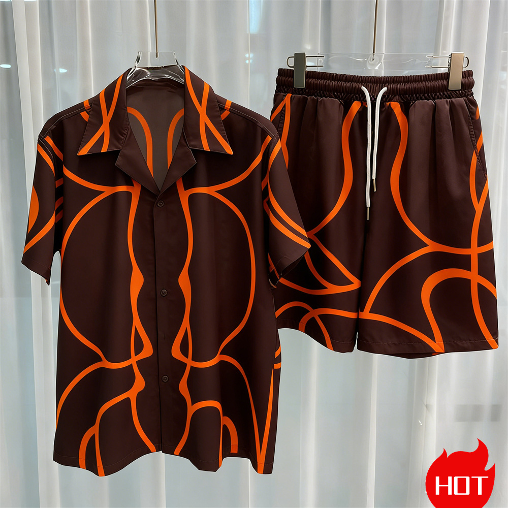 Digital printed men's set fash - Men'S Fashion Y2K reseña y precio