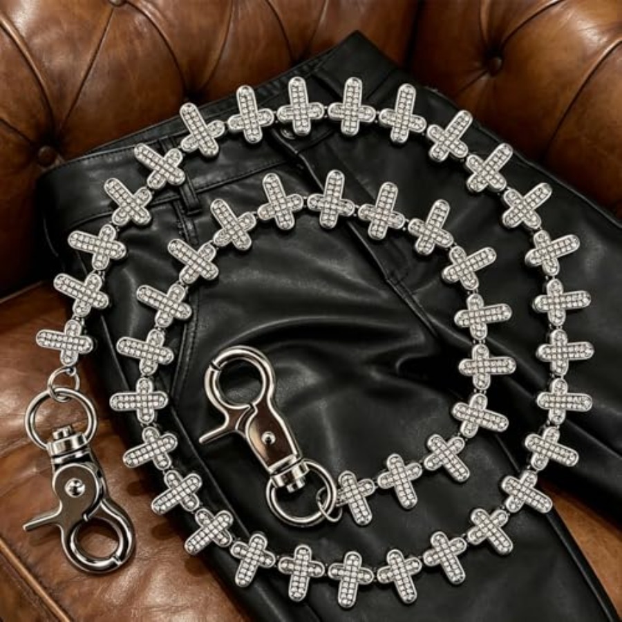 Cross Pants Chain Jeans keycha - Jeans Pants Fashion Men reseña y precio