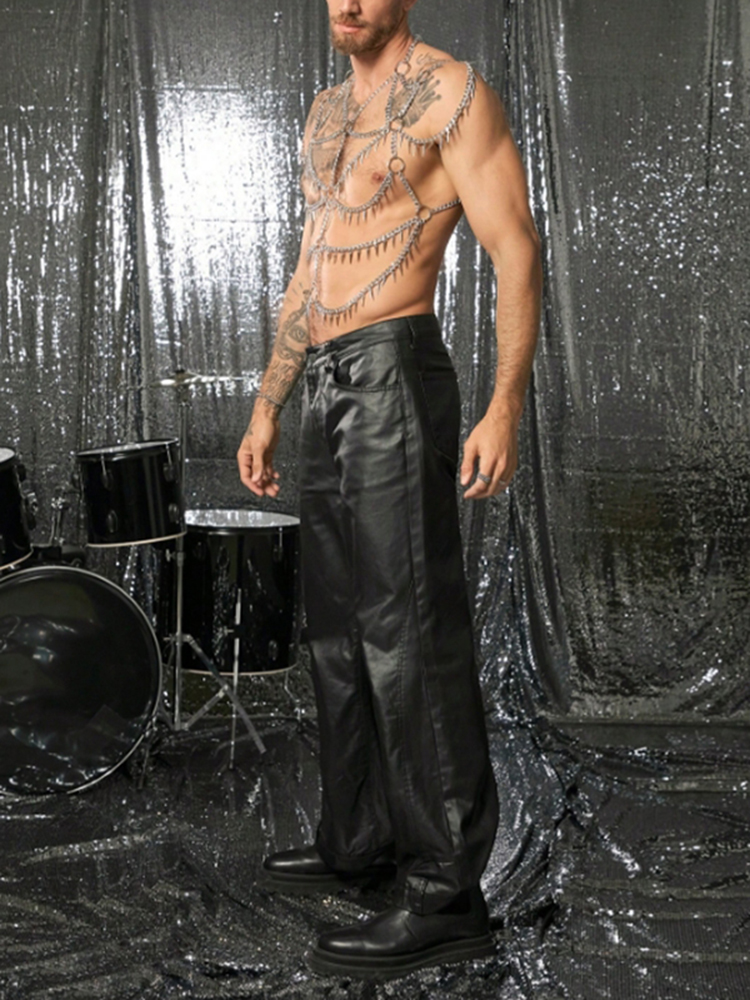 Tassels Chain Body Shoulder Se - Fashion Harness Men reseña y precio