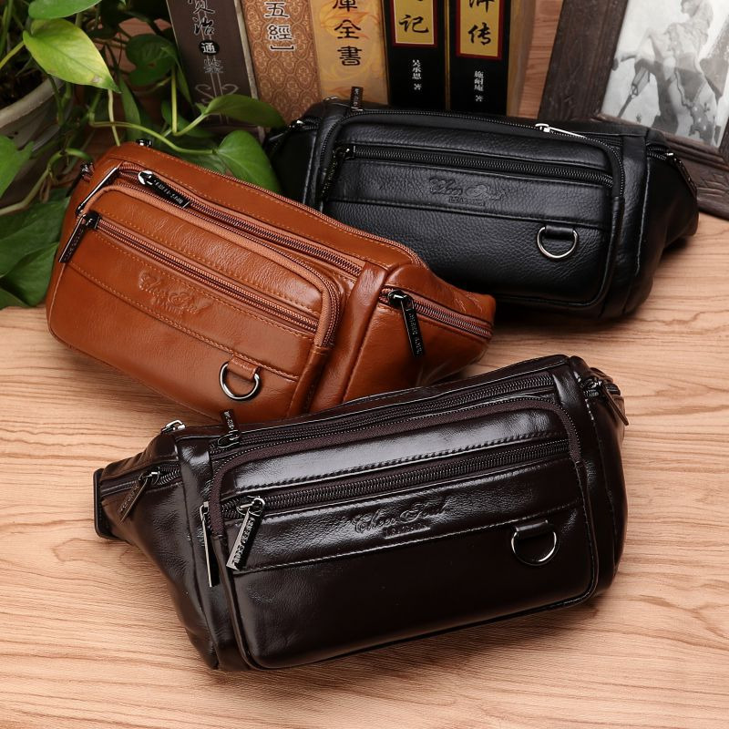 Men Waist Fanny Bags Sling Che - Fashion Harness Men reseña y precio
