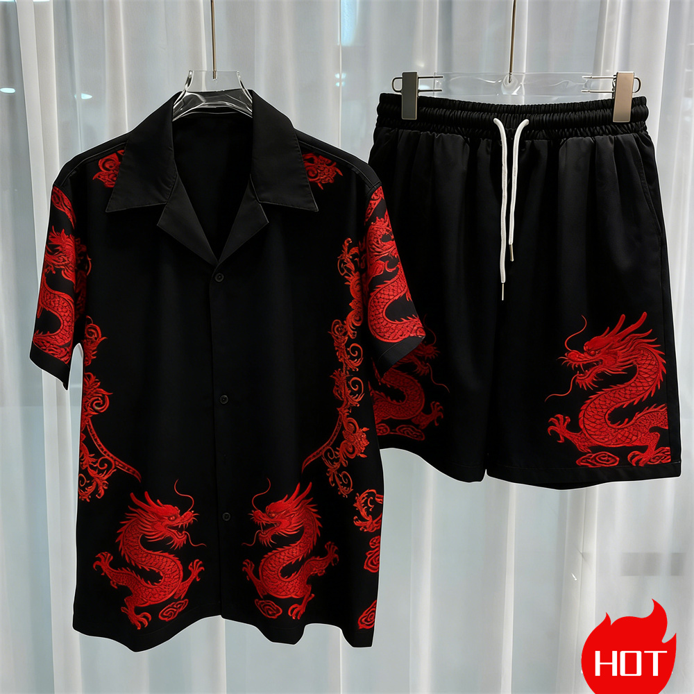 Digital Printed men's Set Fash - Men'S Fashion Y2K reseña y precio