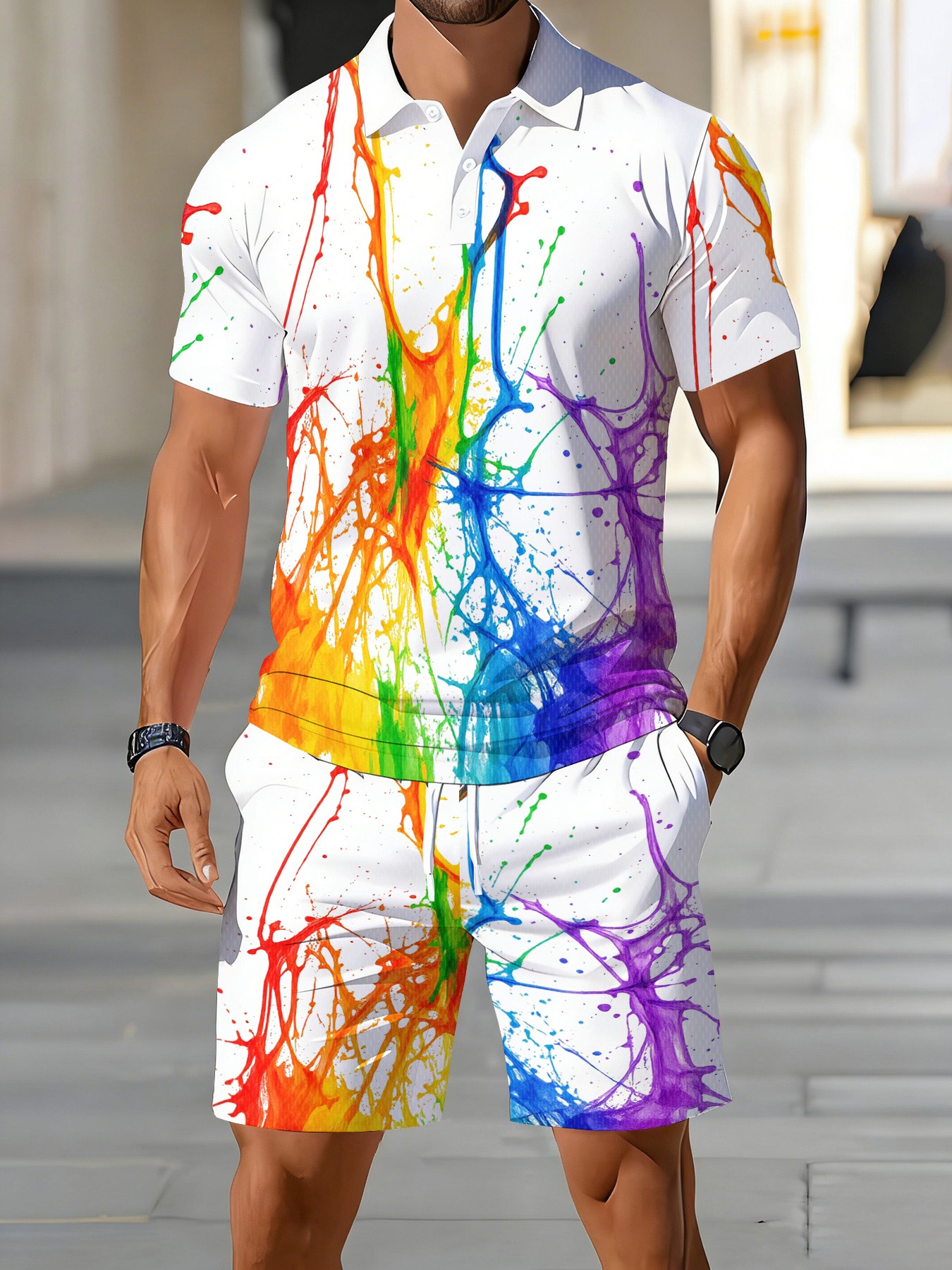 2026 Summer American Men's Sho - Men'S Fashion Polo reseña y precio