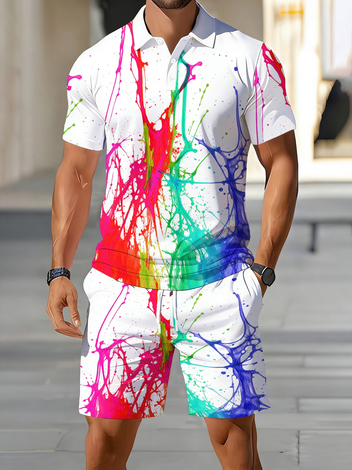 2026 Summer American Men's Sho - Men'S Fashion Polo reseña y precio