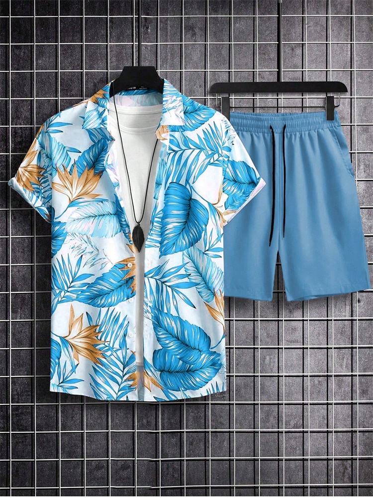 Men's Short-sleeved Shirt Set  - Men'S Fashion Course reseña y precio