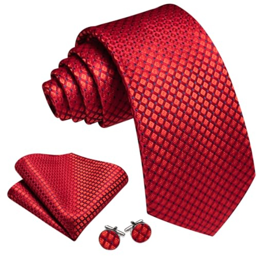Men Plaid/Striped Ties Set Sil - Men'S Fashion Formal reseña y precio