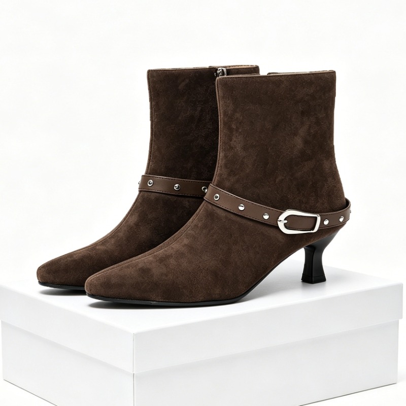 New Winter Suede Women High Bo - Men Fashion Elegant reseña y precio