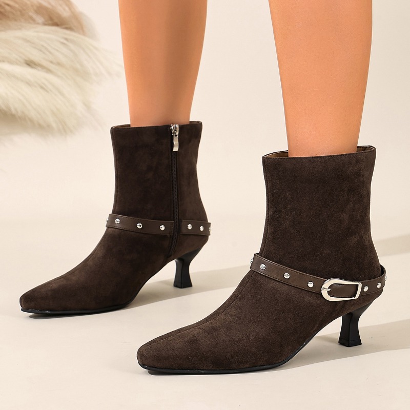 New Winter Suede Women High Bo - Men Fashion Elegant reseña y precio
