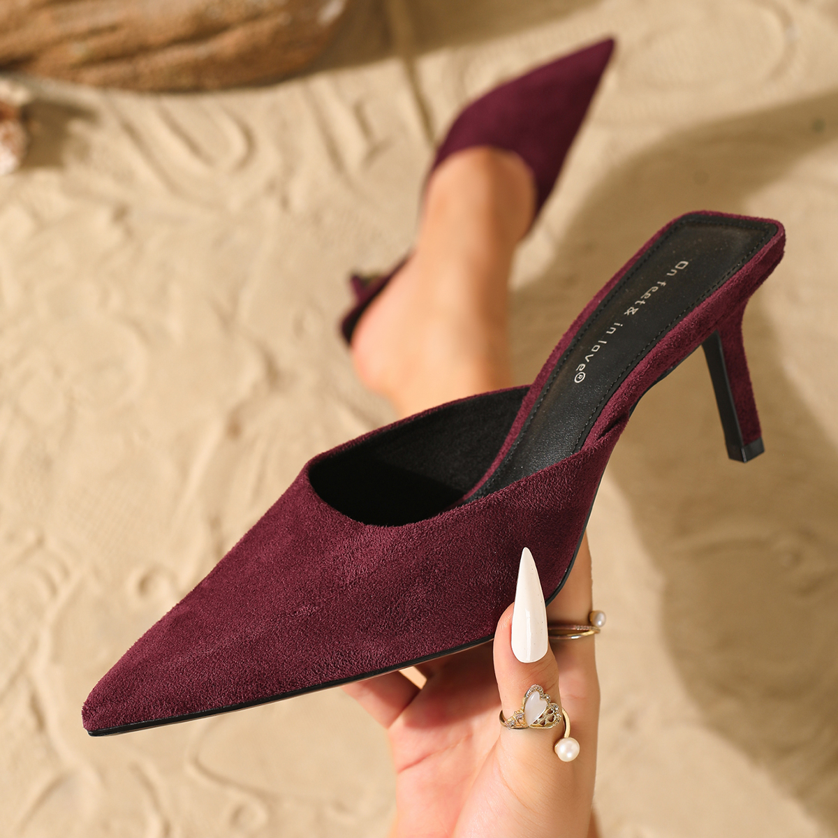 Women's Fashionable Suede Slip - Men Fashion Elegant reseña y precio
