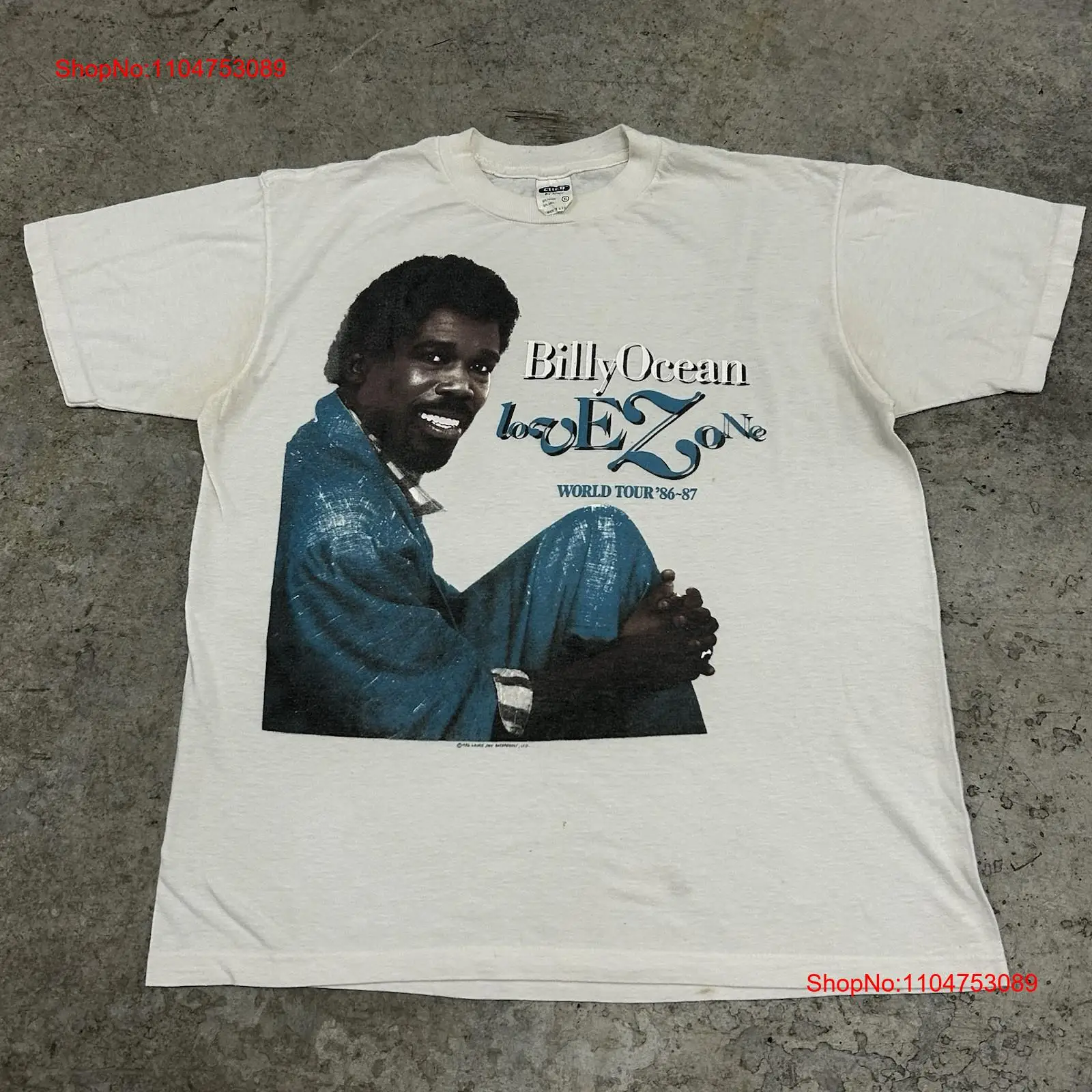 Vintage 80s Billy Ocean Band T - Mens Fashion In The 80S reseña y precio