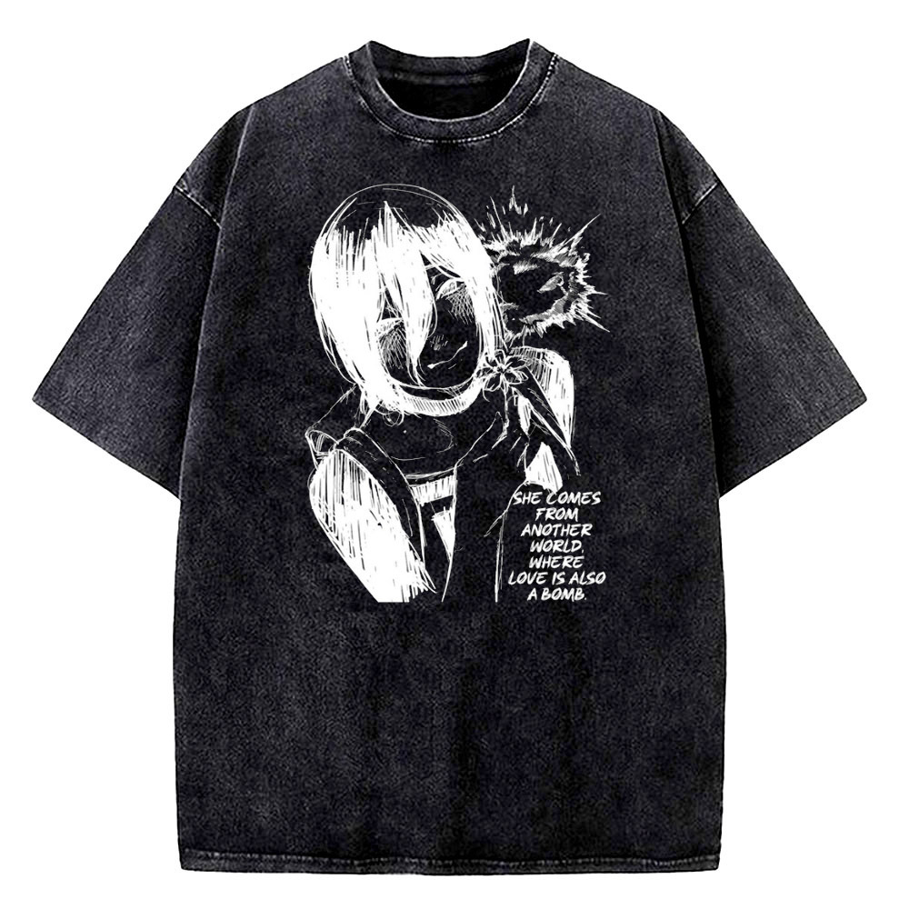 Reze Vintage Washed cotton tee - Men'S Fashion University reseña y precio