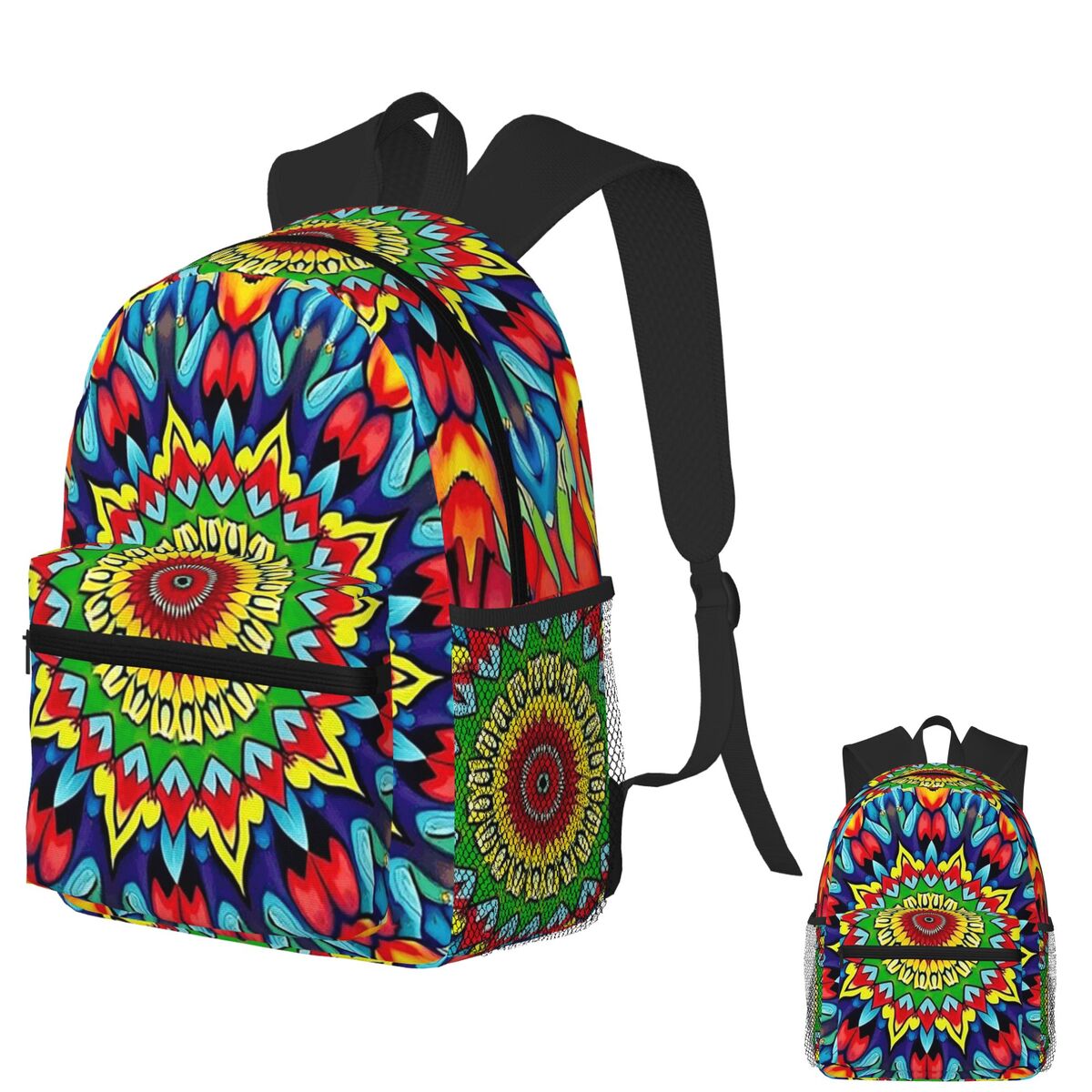 Vibrant Trippy Mandala 1960s P - Men'S Fashion 1960S reseña y precio