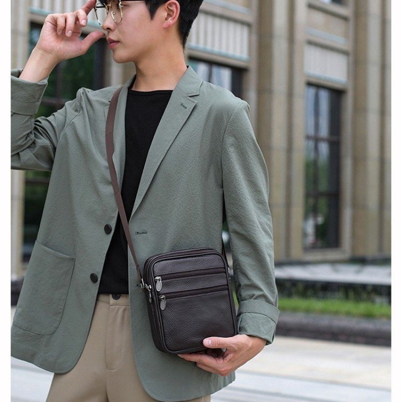 Men's Shoulder Messenger Bag C - Fashion Harness Men reseña y precio