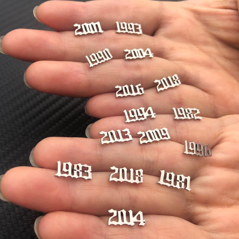 Tiny Year Number Stainless Ste - Men'S Fashion Year 2000 reseña y precio