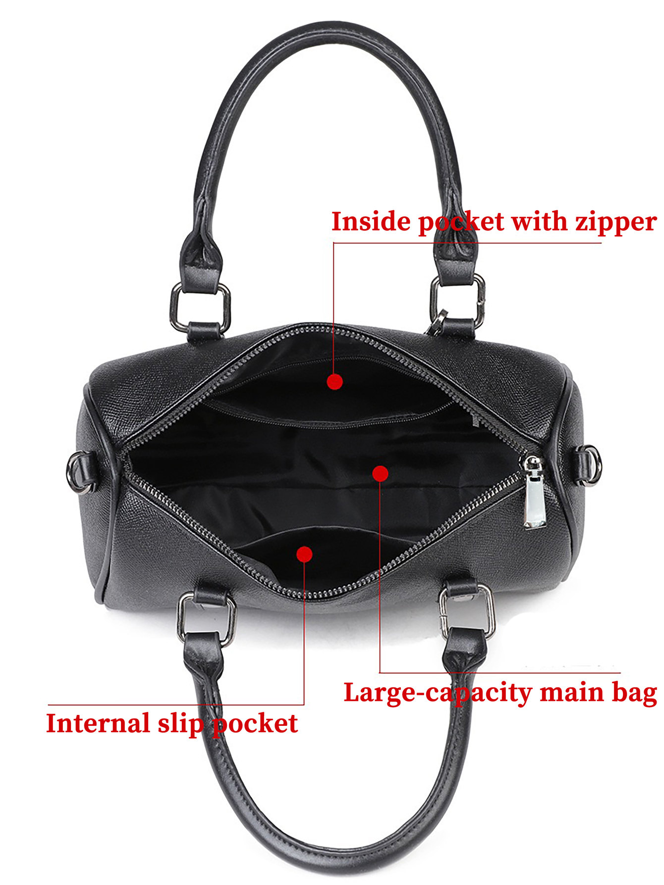 Men's Crossbody Bag - Black Sl - Fashion Harness Men reseña y precio
