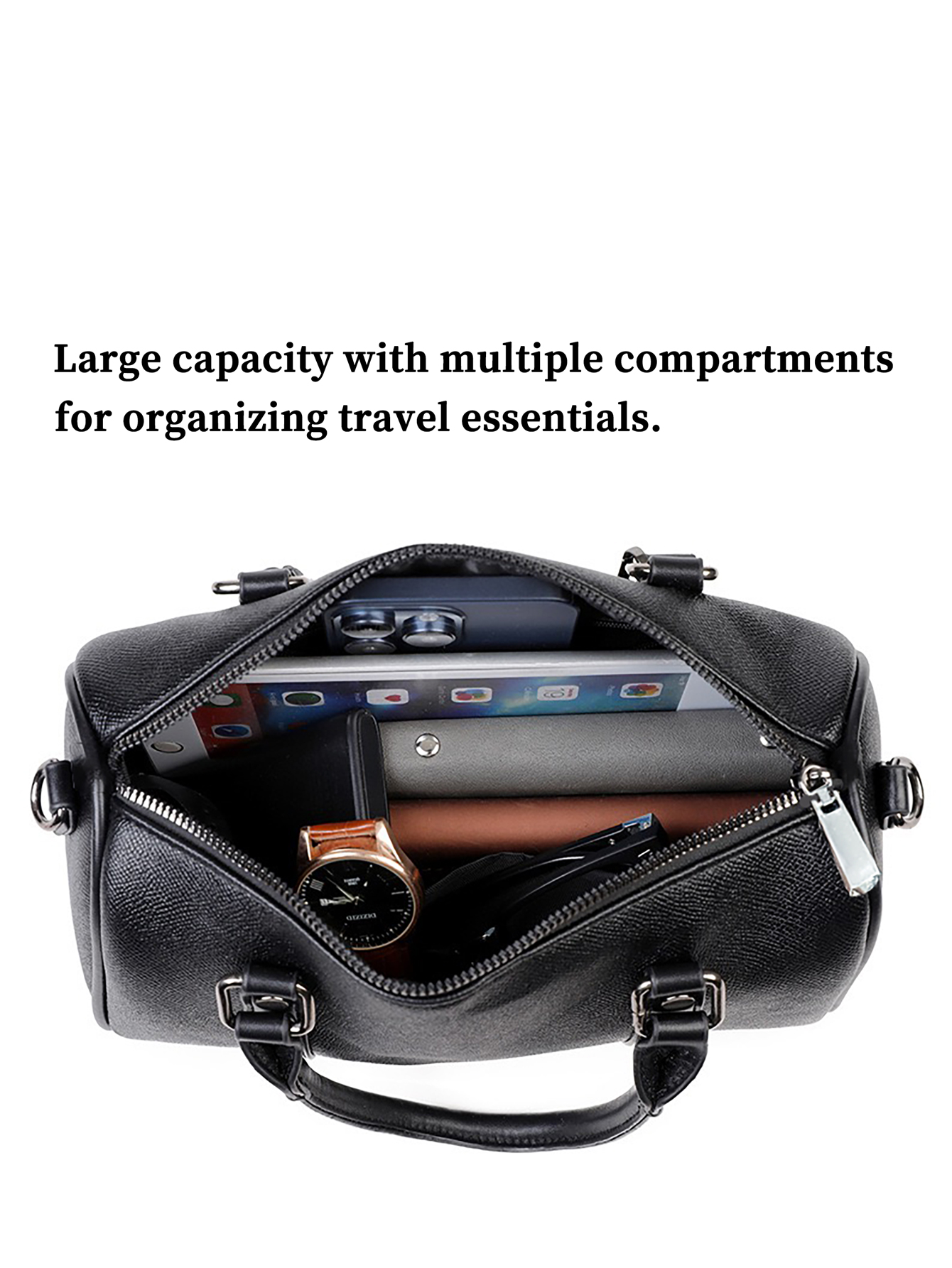 Men's Crossbody Bag - Black Sl - Fashion Harness Men reseña y precio
