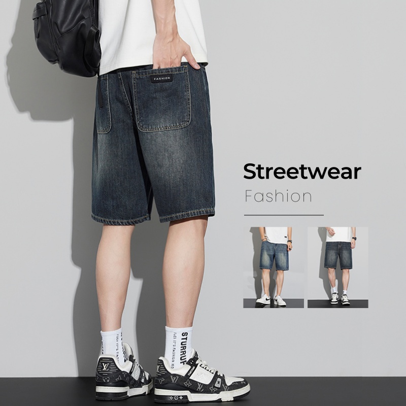 Men's Vintage Denim Shorts Sum - Jeans Pants Fashion Men reseña y precio
