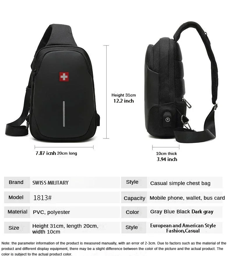 Men's Fashion Chest Bag Waterp - Fashion Harness Men reseña y precio