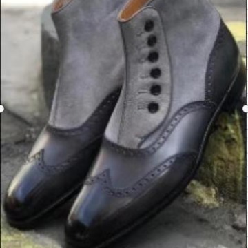 Men's Leather Suede Chelsea Bo - Men Fashion Elegant reseña y precio