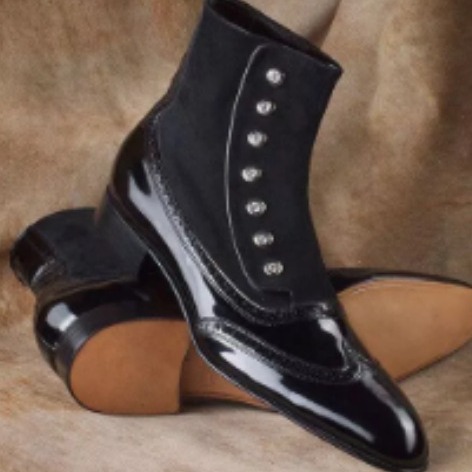 Men's Leather Suede Chelsea Bo - Men Fashion Elegant reseña y precio