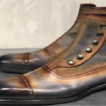 Men's Leather Suede Chelsea Bo - Men Fashion Elegant reseña y precio