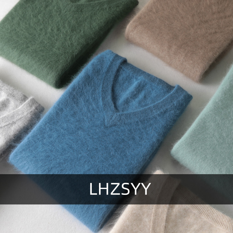 LHZSYY Men's 100% Mink Cashmer - Mens Fashion Jumpers reseña y precio