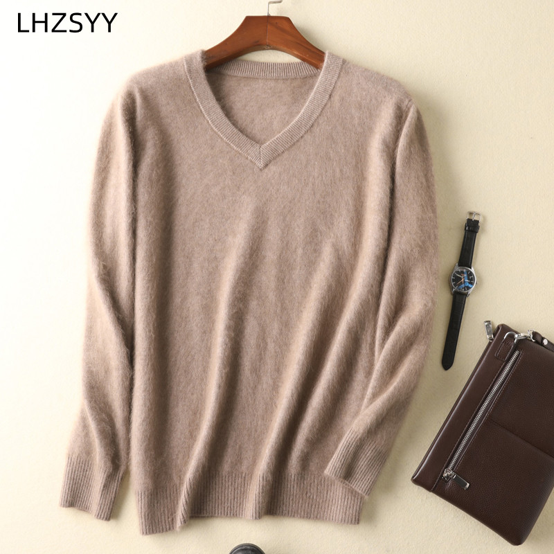 LHZSYY Men's 100% Mink Cashmer - Mens Fashion Jumpers reseña y precio