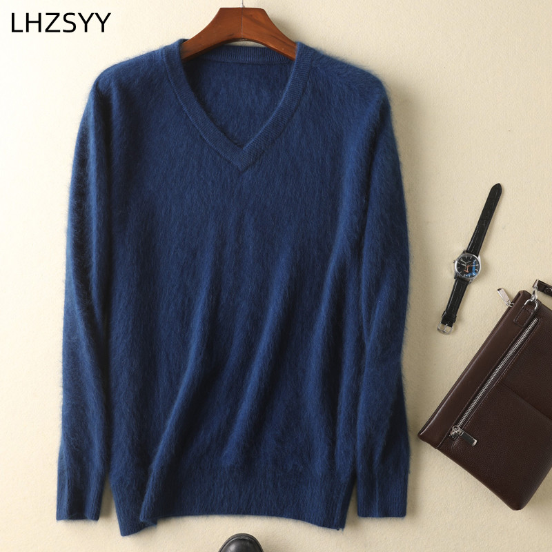 LHZSYY Men's 100% Mink Cashmer - Mens Fashion Jumpers reseña y precio