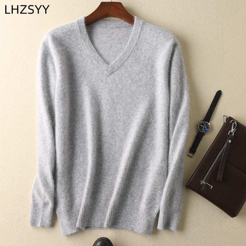 LHZSYY Men's 100% Mink Cashmer - Mens Fashion Jumpers reseña y precio