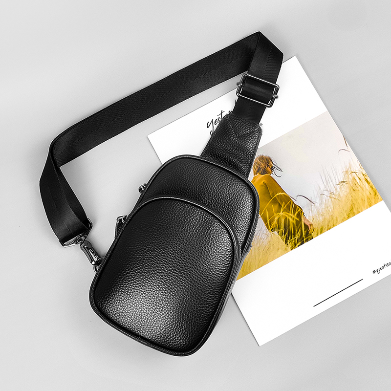 Genuine Leather Small Sling Ba - Fashion Harness Men reseña y precio