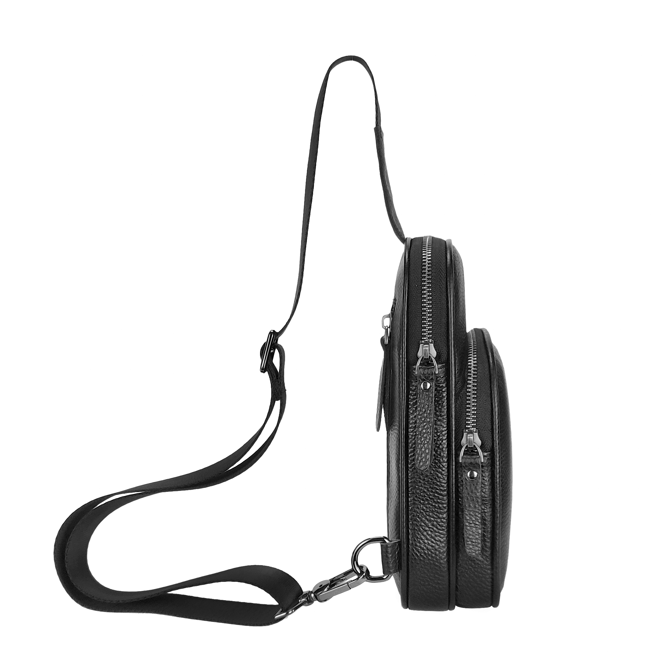 Genuine Leather Small Sling Ba - Fashion Harness Men reseña y precio