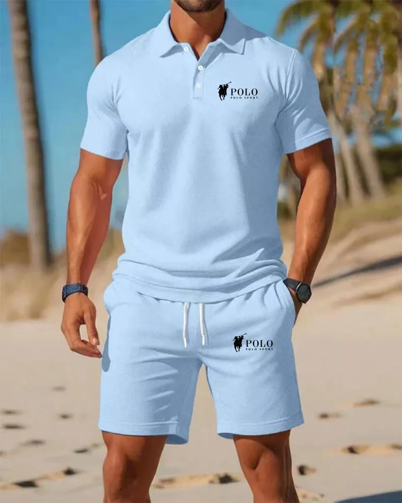 Men's Polo Shirt Set Summer Qu - Men'S Fashion Polo reseña y precio