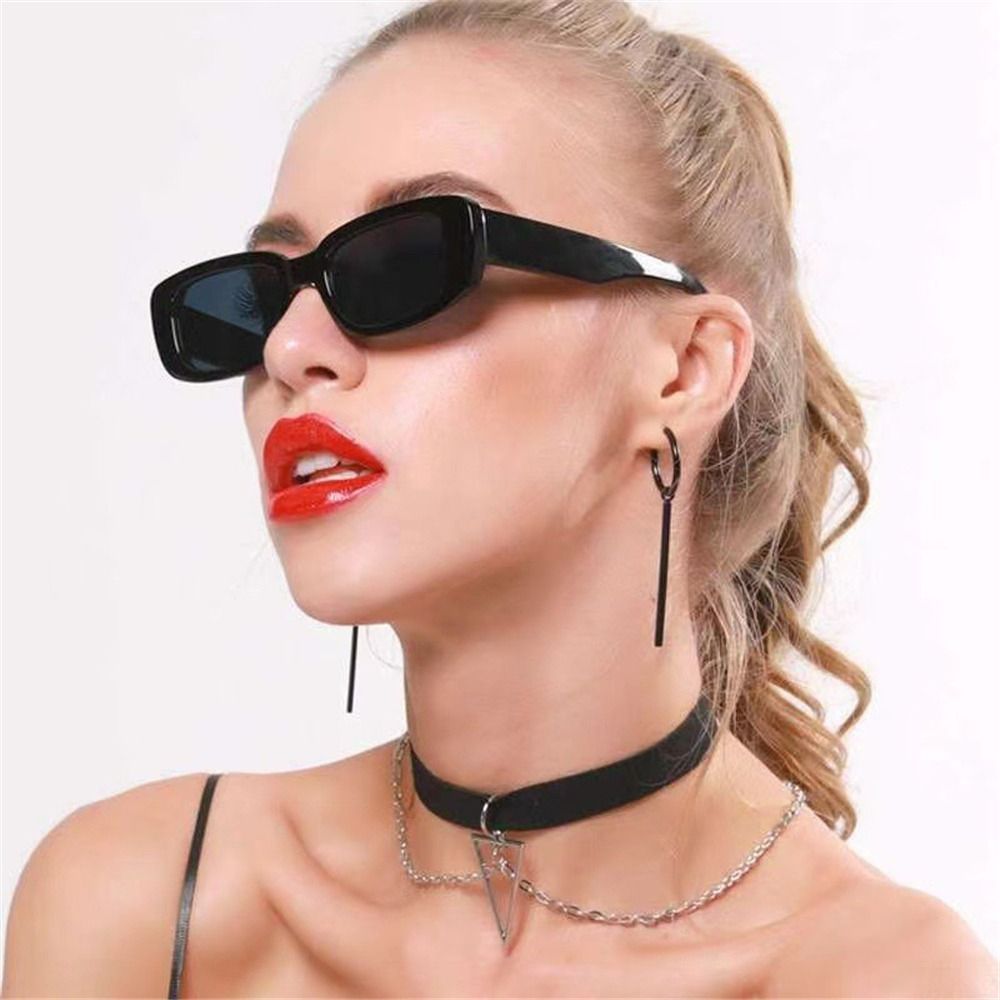 Trendy Narrow Square Frame Y2K - Men'S Fashion Y2K reseña y precio