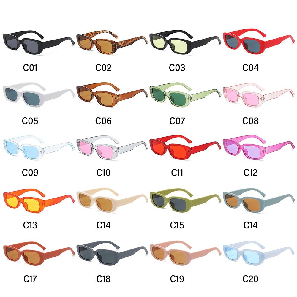 Trendy Narrow Square Frame Y2K - Men'S Fashion Y2K reseña y precio