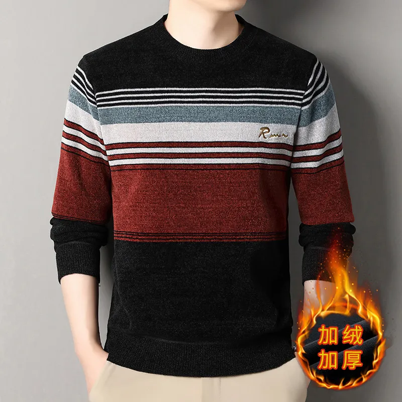 Men O-neck Pullovers Knited Sw - Mens Fashion Jumpers reseña y precio