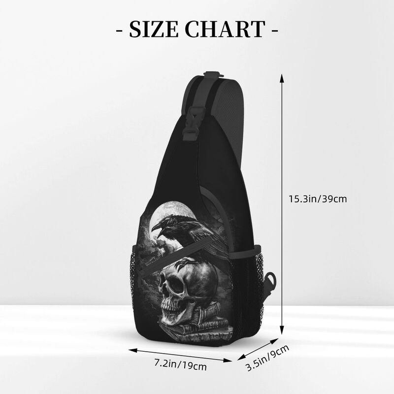 Crow The Skull Sling Crossbody - Fashion Harness Men reseña y precio
