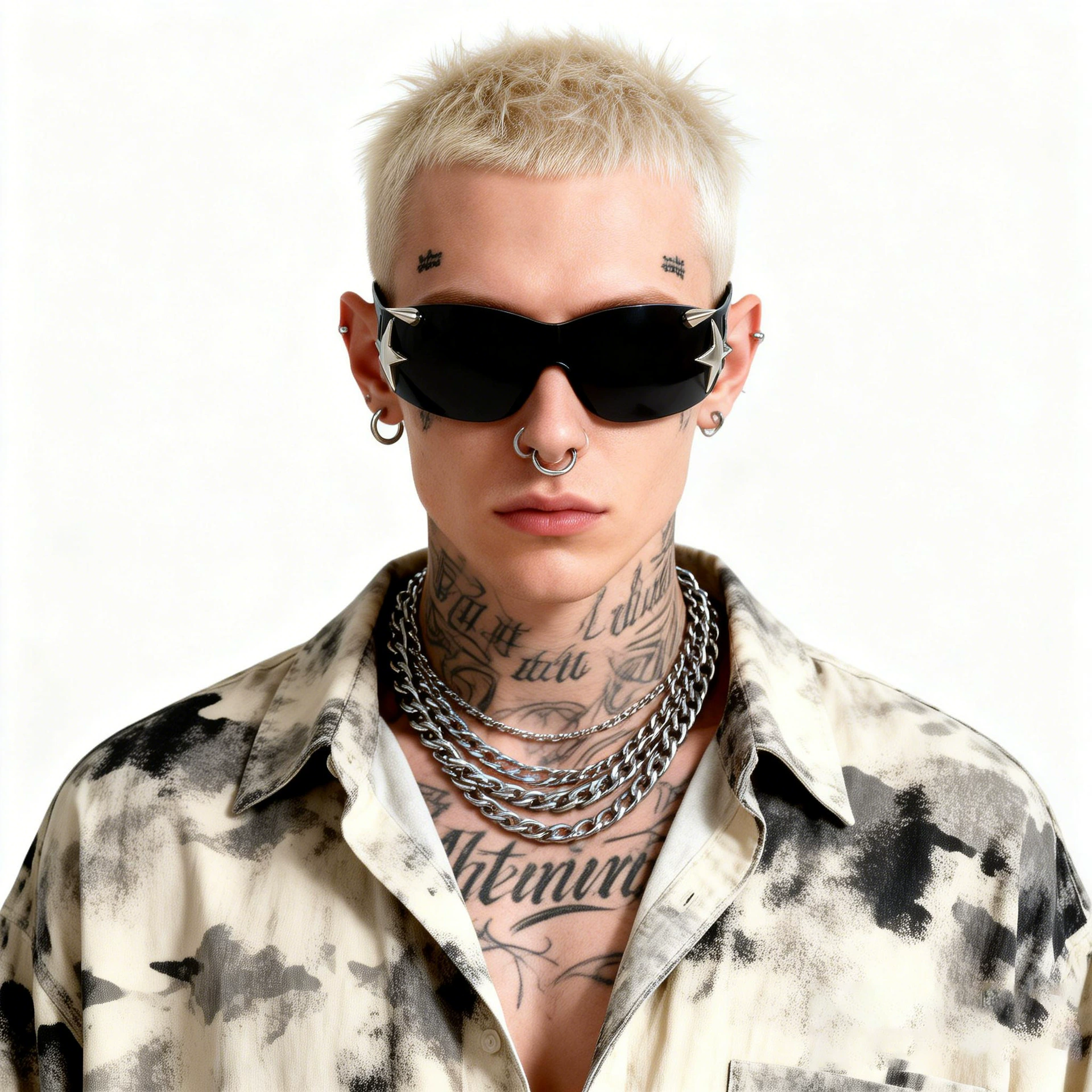 Rivet Punk Metal Star Frame Gl - Men'S Fashion Y2K reseña y precio