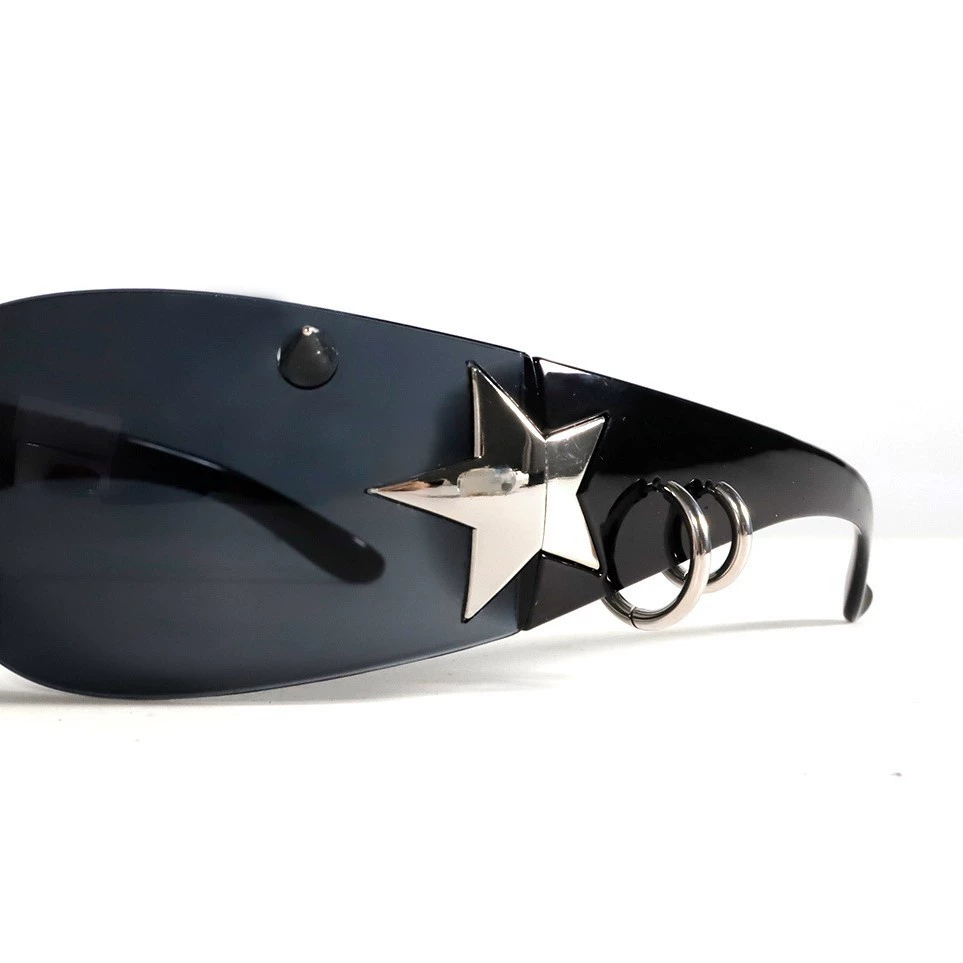 Rivet Punk Metal Star Frame Gl - Men'S Fashion Y2K reseña y precio