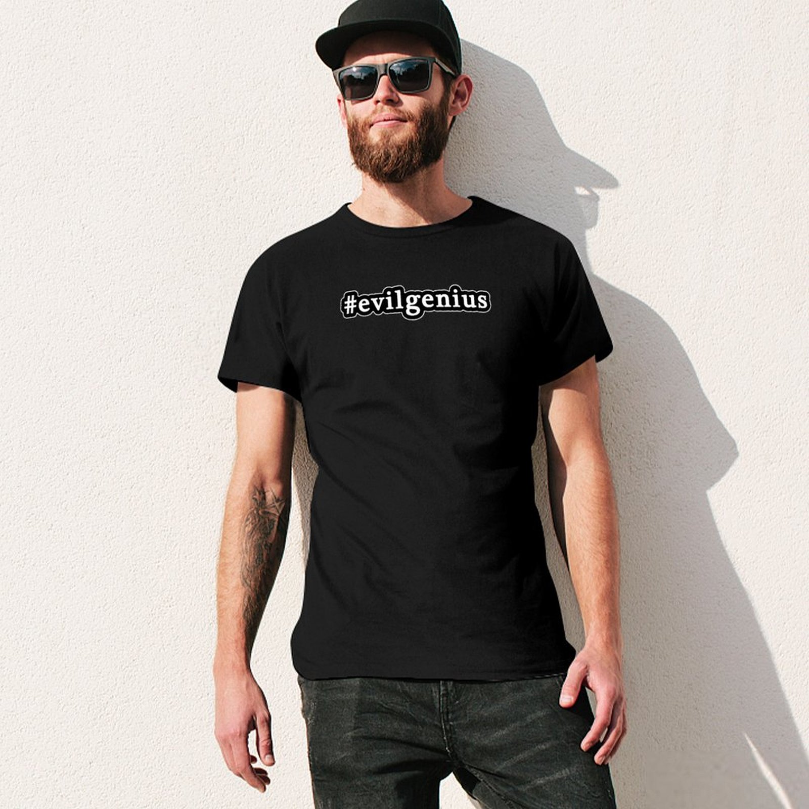 Evil Genius - Hashtag - Black  - Mens Fashion Hashtags reseña y precio