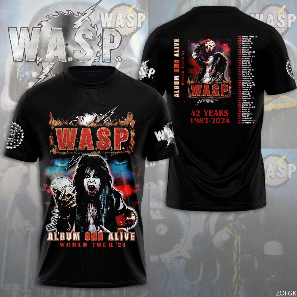 W.A.S.P Rock 3D Printing T-shi - Men'S Fashion Y2K reseña y precio