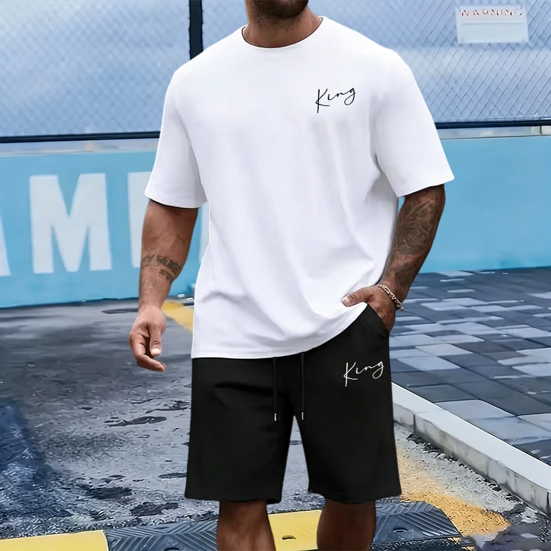 King Letter Men's Set Cotton T - Men'S Fashion Course reseña y precio