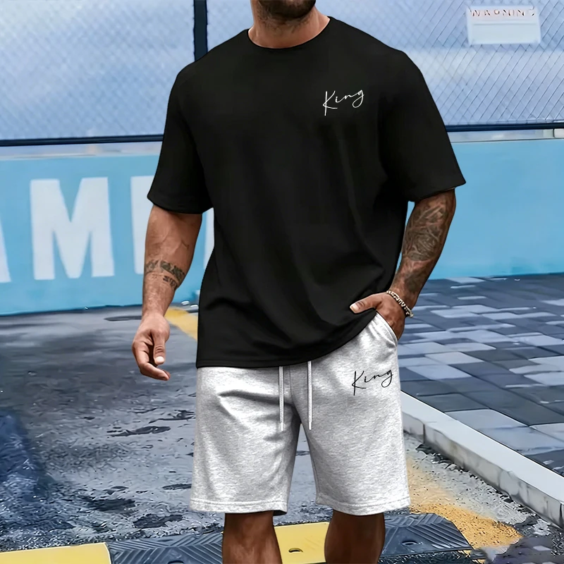 King Letter Men's Set Cotton T - Men'S Fashion Course reseña y precio