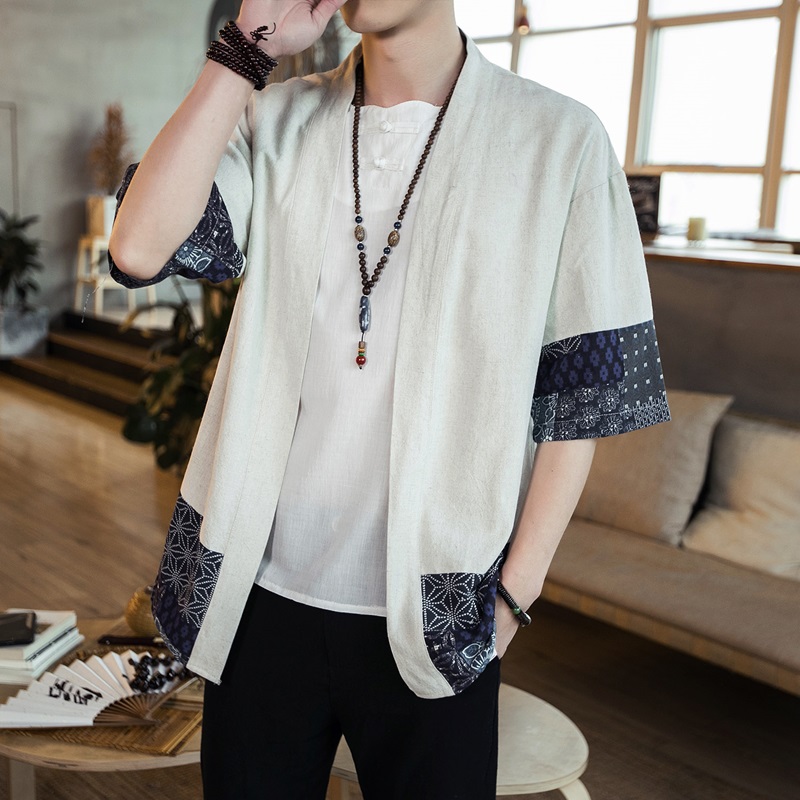 Japanese Kimono Men Cardigan S - Mens Fashion Jumpers reseña y precio